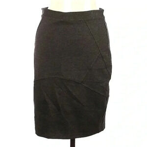 Anthropologie | Weston | Charcoal Grey Classic Fitted Pencil Skirt Size Large L